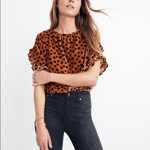 Madewell Ruffle Sleeve Top